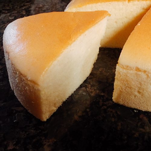 Japanese cheesecake slice Japanese cheesecake slice