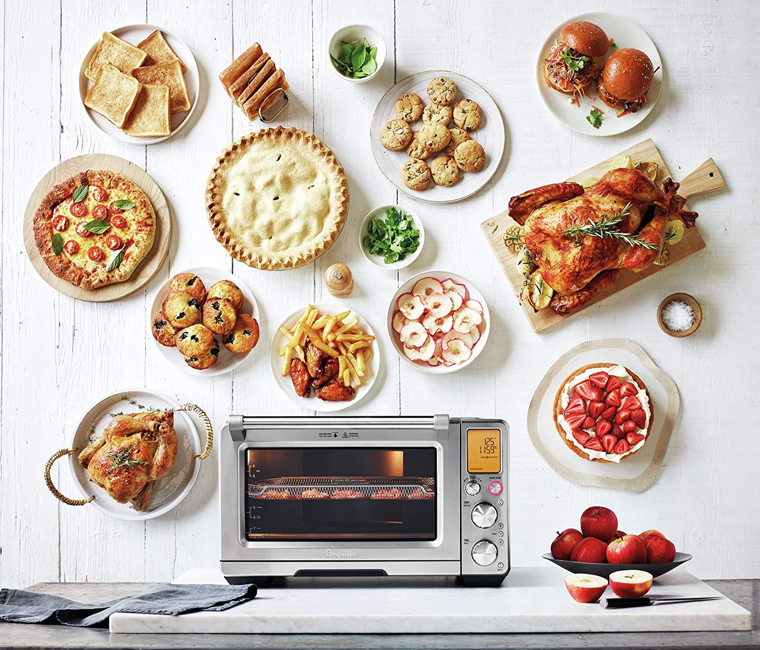 Breville BOV900BSS Convection and Air Fry Smart Oven Air, Brushed Stainless Steel