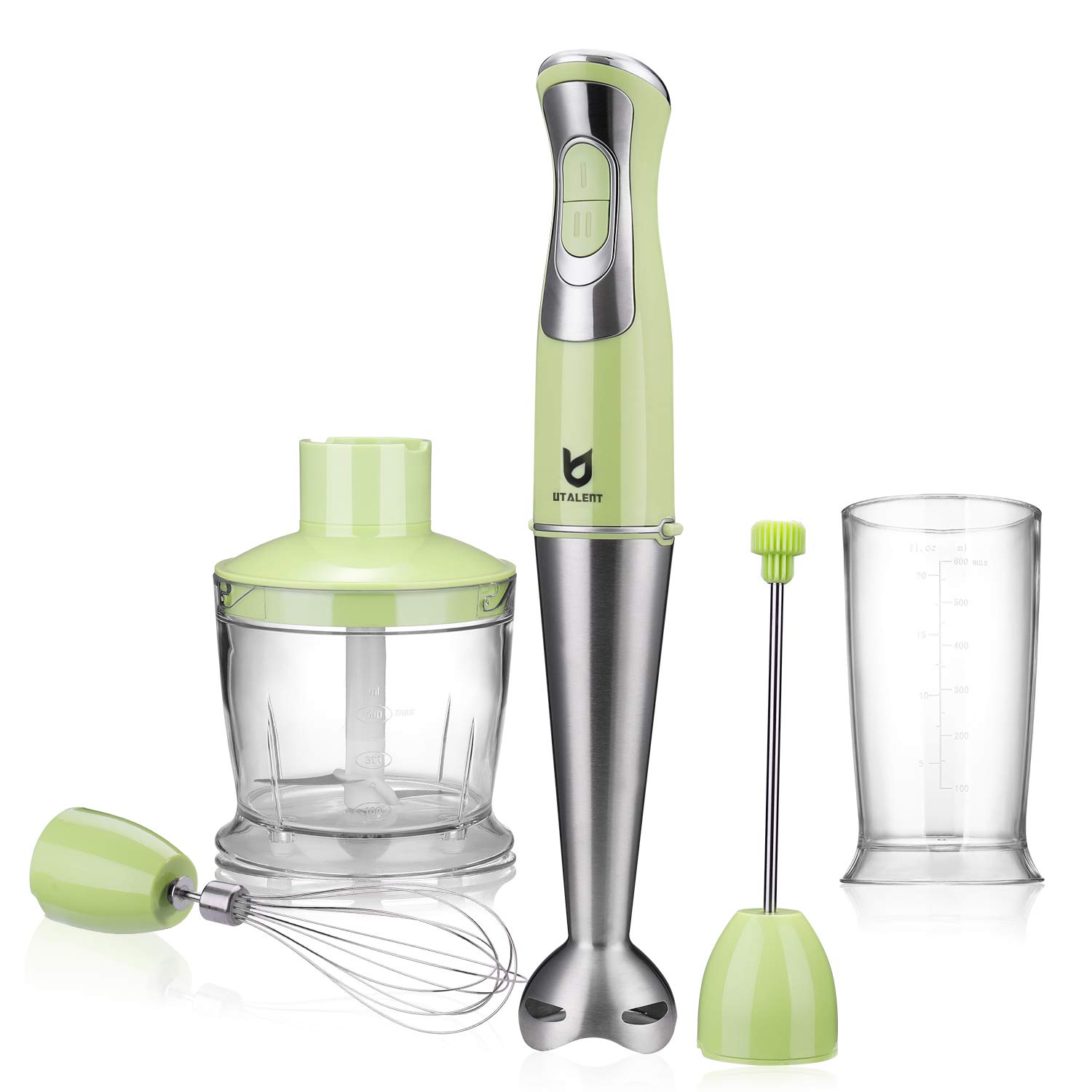 Immersion Hand Blender, Utalent 5-in-1 8-Speed Stick Blender