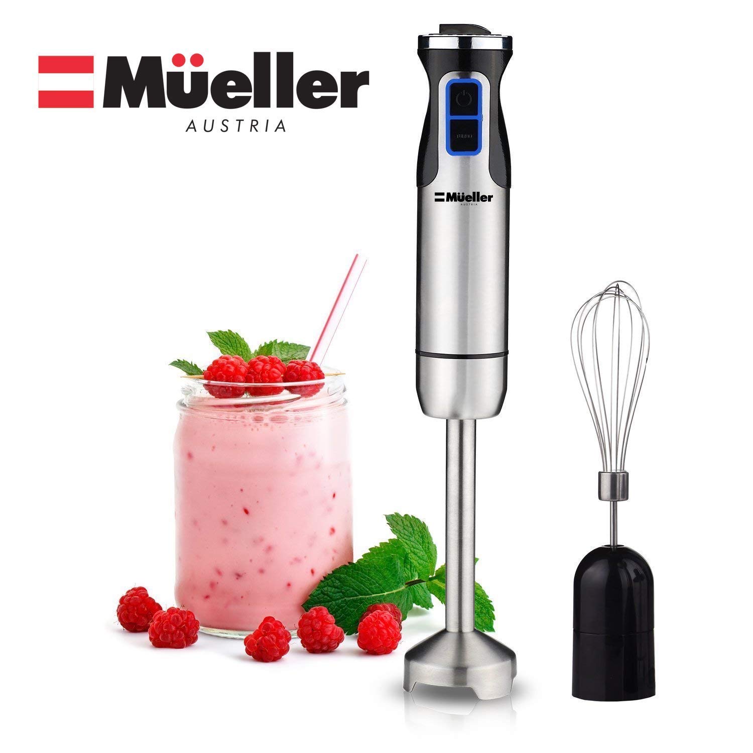 Mueller Austria 1 001 Ultra-Stick 500 Watt 9-Speed Immersion Multi-Purpose Hand Blender
