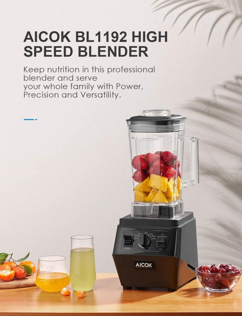 Aicok BL1192 Professional Countertop 1400 Watt Blender view