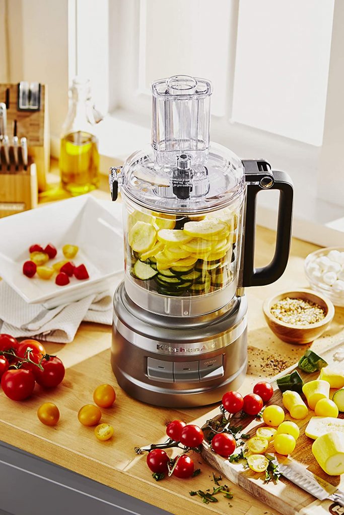 KitchenAid KFP0918CU 9-cup Food Processor in kitchen