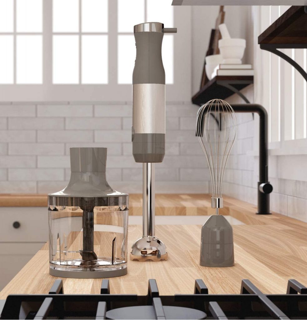 GE G8H1AASSPSS Immersion Hand Blender in kitchen
