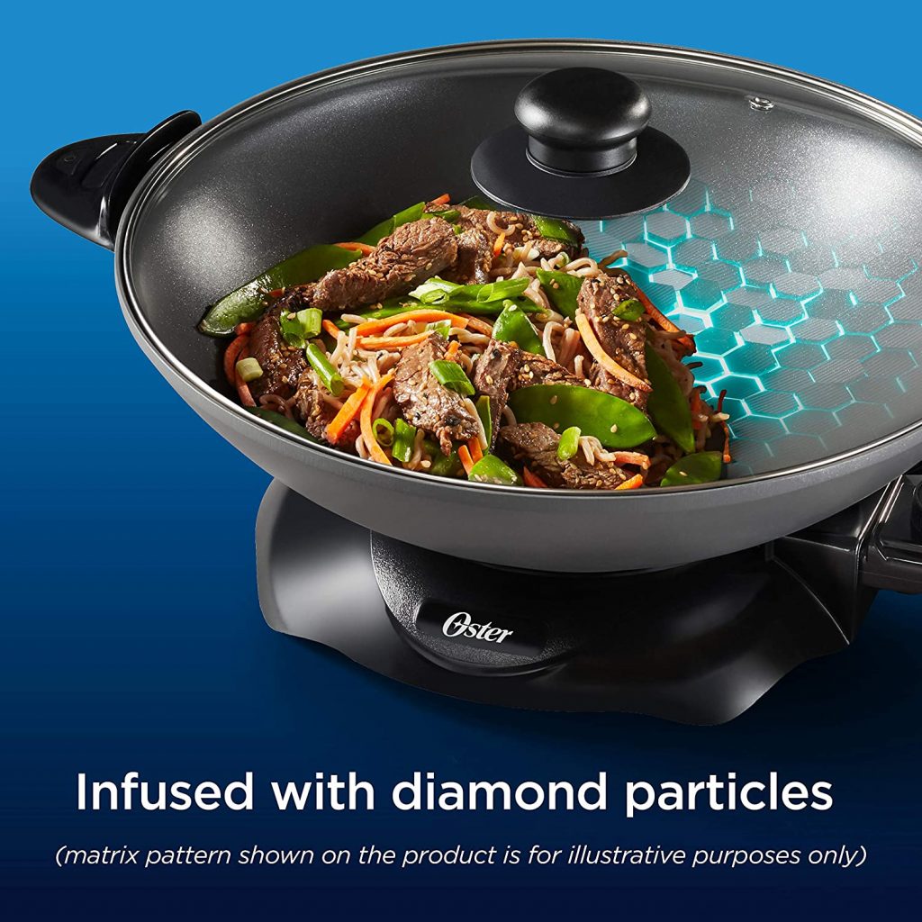 Oster 4.7 Quart Electric Wok Infused