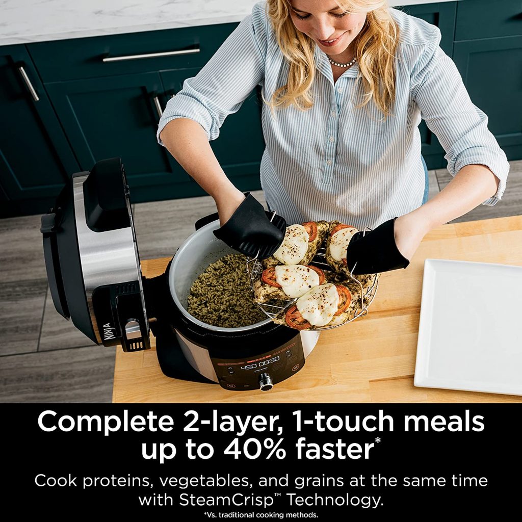 Complete 2 layer 1-touch meal up to 40 faster