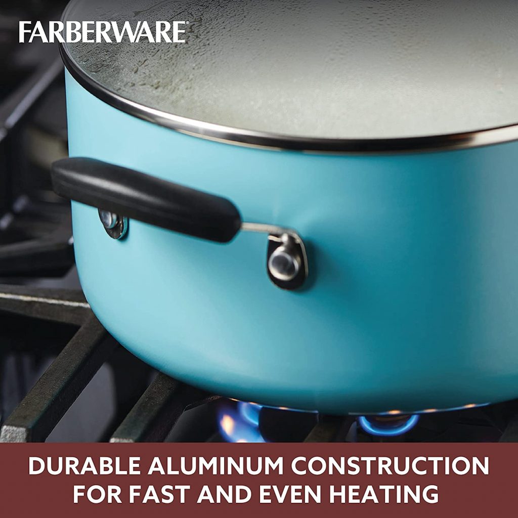 Durable Aluminum Construction For Fast and Even Heating