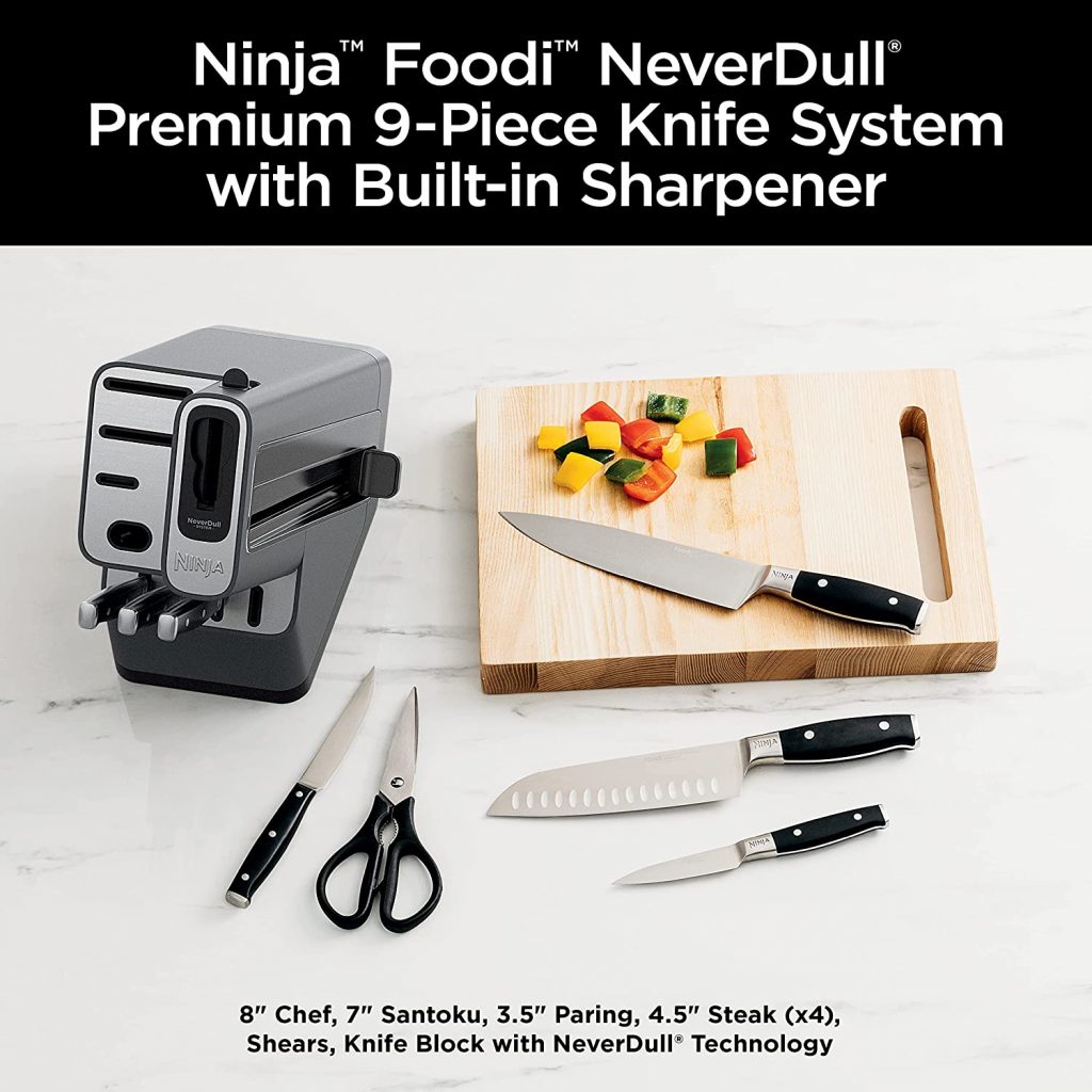 Ninja Foodi NeverDull Premium Knife System with built-in sahrpener